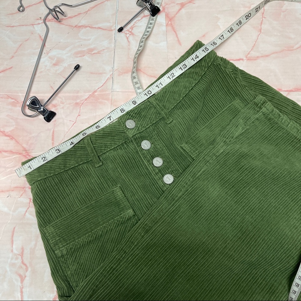 Sold Anthropologie Pilcro green Corduroy Skirt - Picture 5 of 8
